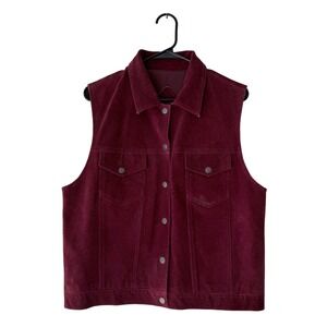 Vintage Agapo Red Suede Western Style Vest